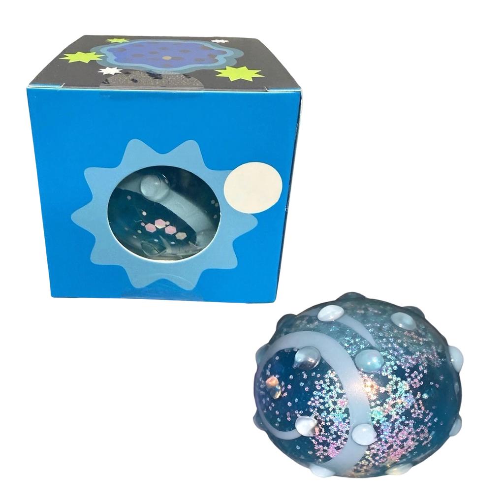 Soft Glow In the Dark Squeeze Toy Stress Relief Ball with Textured Surface and Flexible Material for Sensory Play and Relaxation