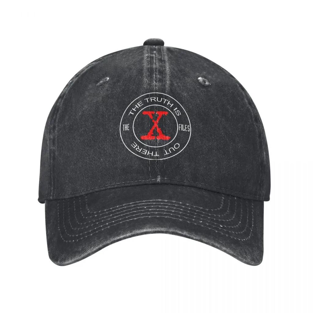2026 The X Files Wisdom Unisex Baseball Cap TV Shows Distressed Denim Hats Cap Fashion Outdoor Workouts Headwear