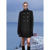 Women's Coats - Fall Winter Women's Mid-length Wool Coat Slim Fit Stand Collar Fashion Elegant Women Outerwear