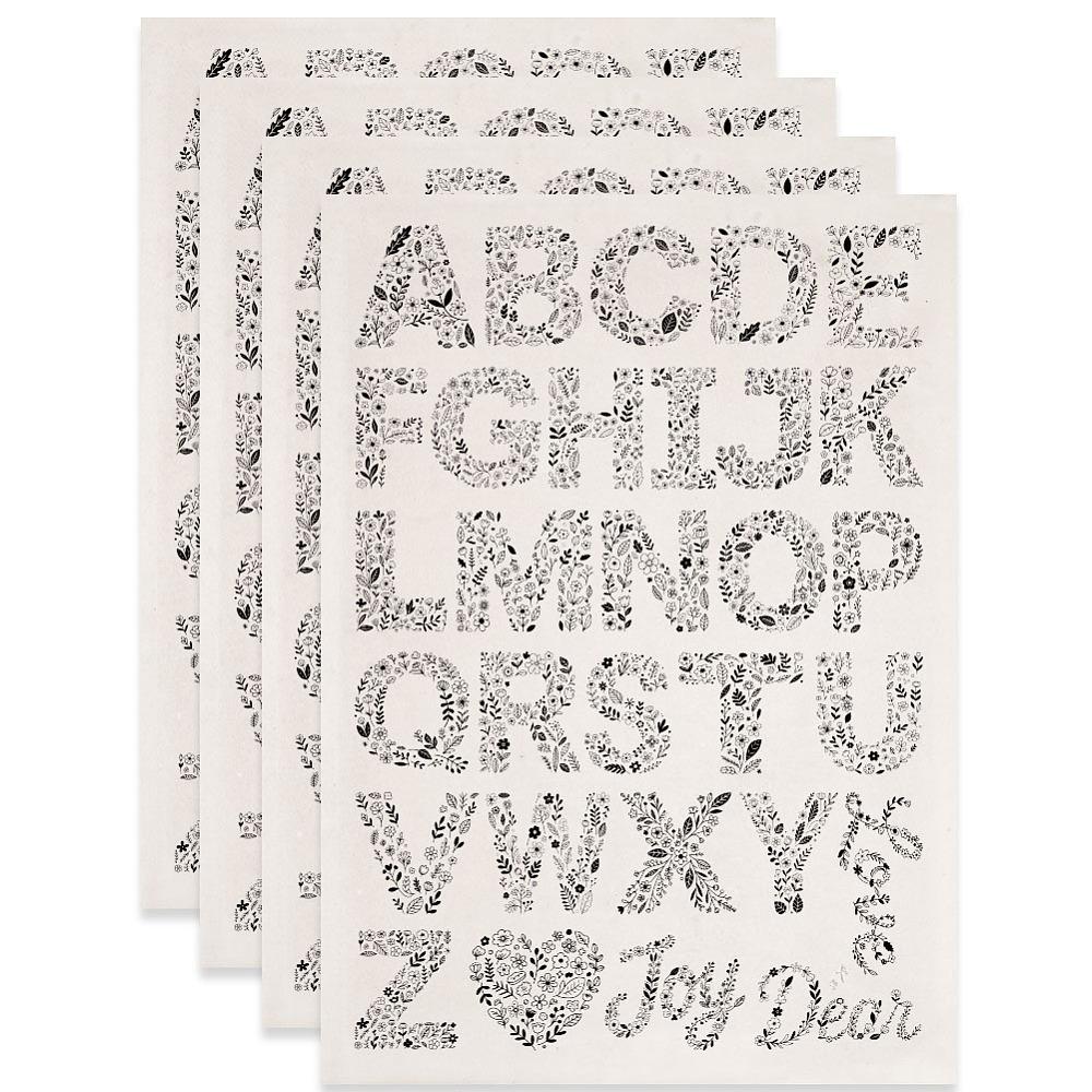 Paper Ceramic Decals Pottery Ceramics Clay Transfer Paper Underglaze Flower Paper Letter 520x370mm Pattern: 48x33mm