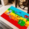 Tappeto Avventura Blocchi Numerici Adatto per Camere dei Bambini Arredare stanza Soggiorni Studio Tappeto Antiscivolo Ufficio Decorazione Casa
