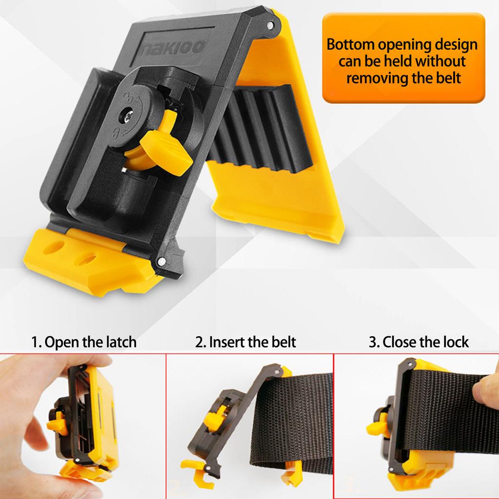 Tool Bag Quick Hanging Clip Belt Clip for Efficient Tool Management and Easy Access In Workshops and Construction Site