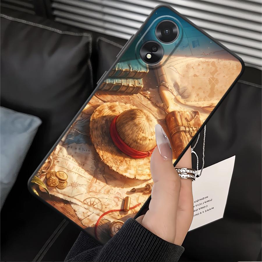 Phone Cover Case for Oppo A18 A31 A72 A9 A38 A17 A32 A73 A54 A15 A32 A11 A37 A12 A36 A16 A33 A71 A52 A53 Luffy Zoro Cartoon