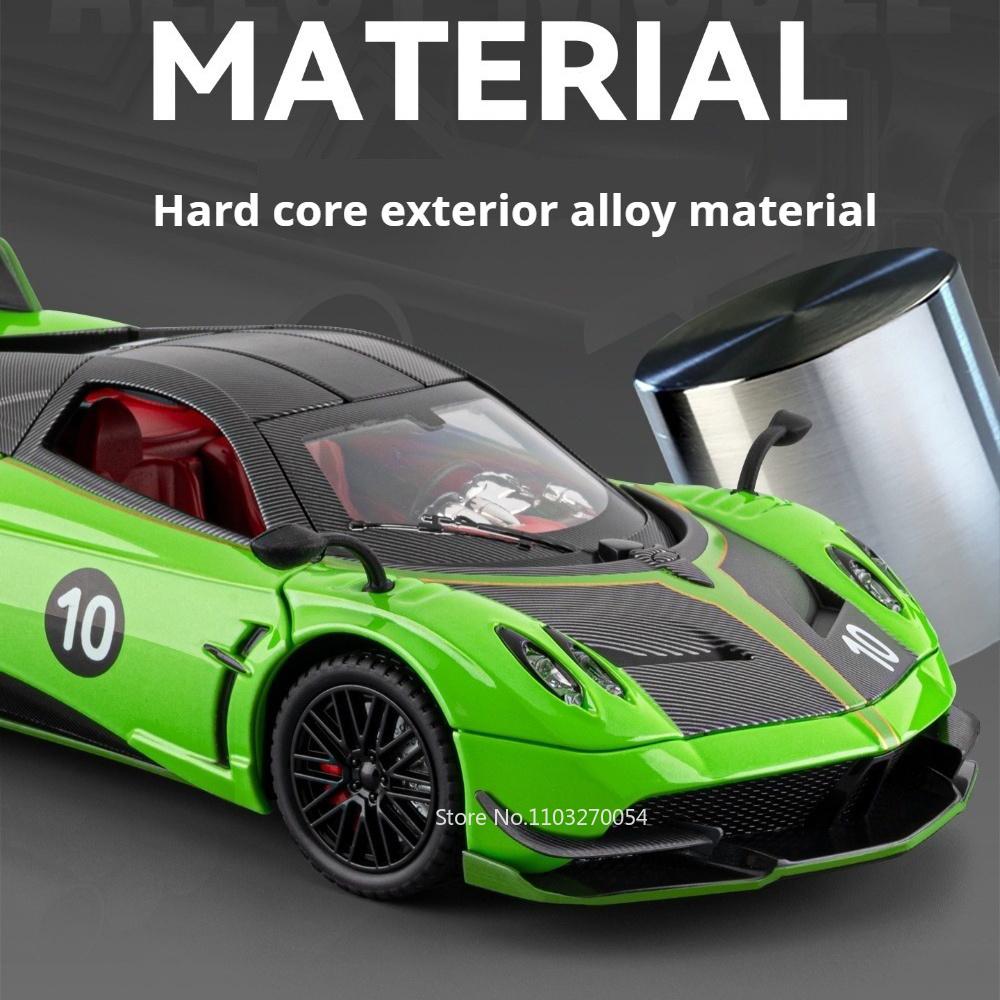 1:24 Pagani Huayra Dinastia Zonda Hp Alloy Model Diecast Sportcar Toys Front Wheel Steering Doors Opened Vehices Ornaments Gifts