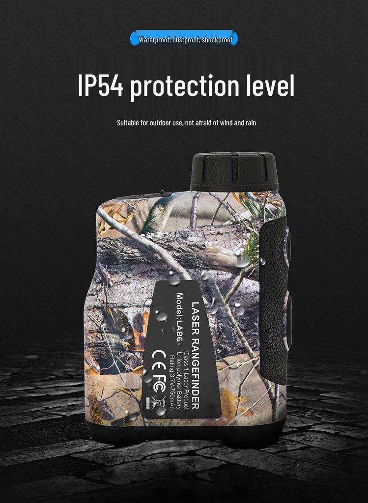 Full-Function Golf & Hunting Laser Rangefinder with Lithium Battery, Angle & Slope Measurement