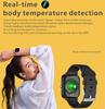 Digital Smartwatch Body Temperature Monitor Fitness Sports Watches Bluetooth Ip68 Waterproof Smart Watch For Android Phones