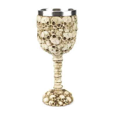 Drinkware Skeleton Gothic Wine Cup Retro Punk Viking Dragon Drinking Mug Stainless Steel Skull Goblet Bar