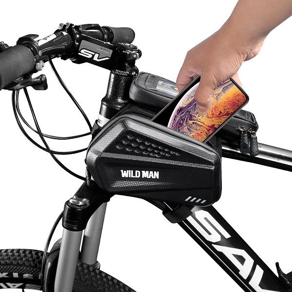 Wildman Case/Bike Holder Xxl Es6 1L Frame Bag Black/Black