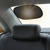 2pcs Mini Summer Car Sunshade Black Vinyl Fabric+mesh Sun Protection Car Window Curtain Auto Side Window Sunshade Cover