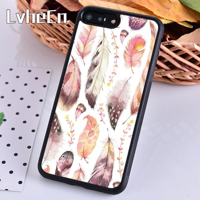 Watercolor Feather Pattern Design Phone Case For iPhone 17 Air 13 12 Cover For Apple 14 15 16 Pro Max Plus