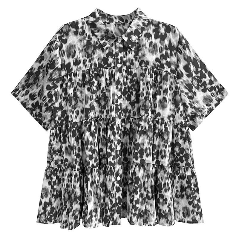 

XITAO повседневная свободная модная женская рубашка DMJ1753 One Size чёрный