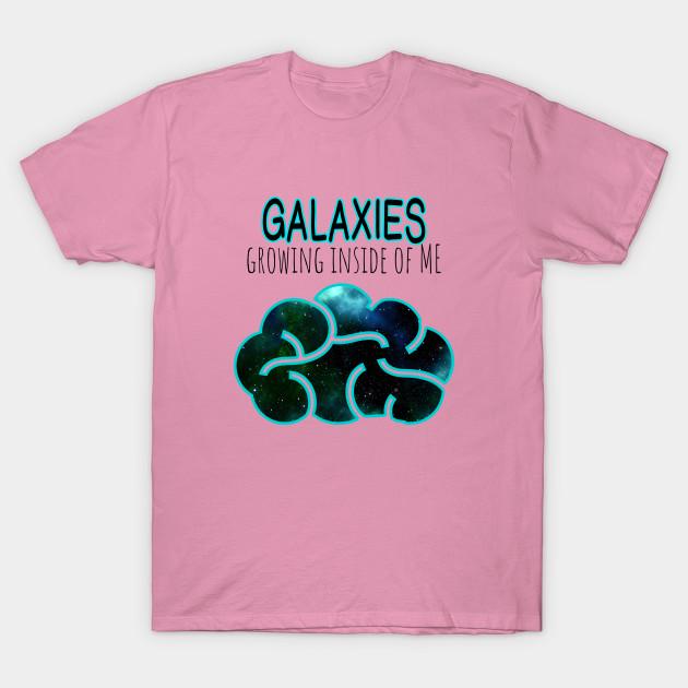 Maglietta Donna Galassie Crescendo Dentro Di Me Stampa Harajuku T-shirt Kawaii Estiva Manica Corta T-Shirt Femminile Top