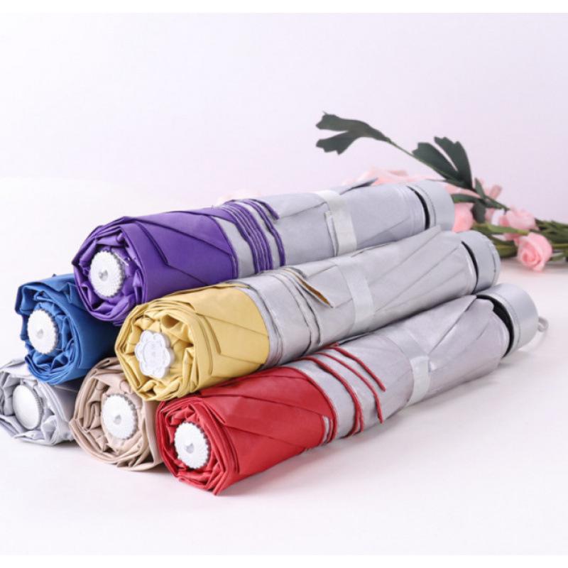 Bone Extra Large Folding Umbrella: Reinforced, Rainproof, Sunscreen Sunshade for Three People