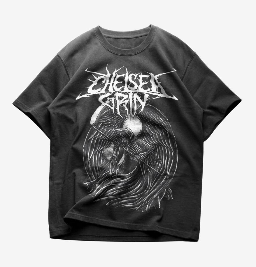 

Футболка с логотипом группы Chelsea Grin, метал-музыка, черная, все размеры S-5XL, унисекс XL
