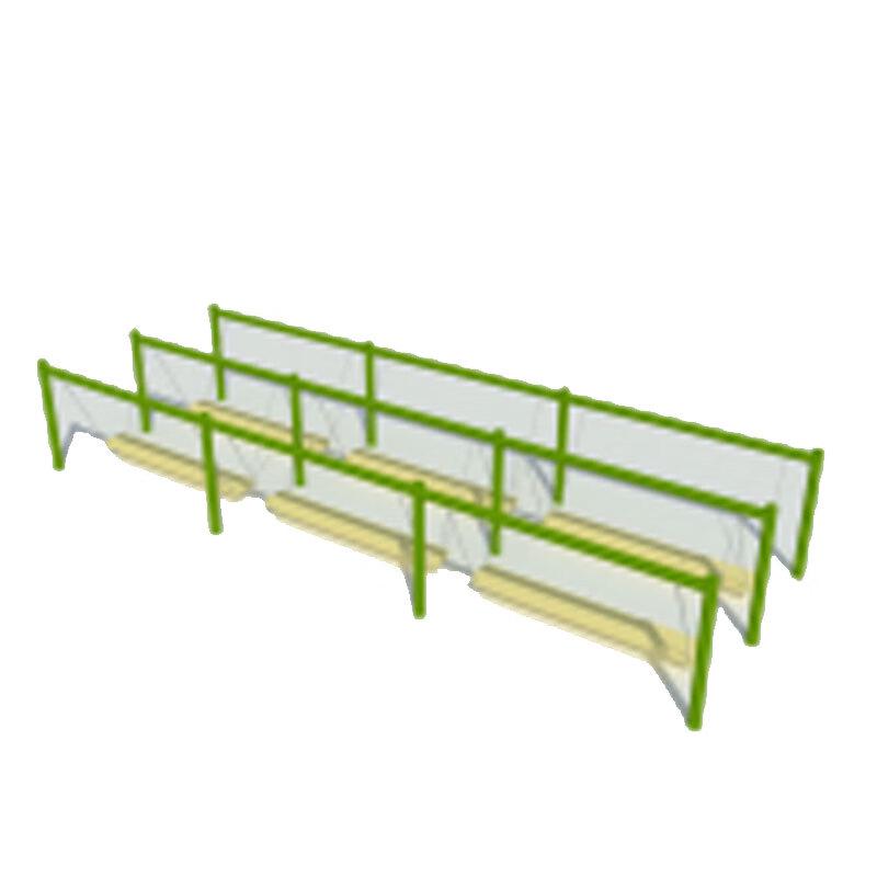 Outdoor Sensory Log Swing Bridge Set