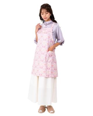 LIBERTY Blommigt Med Skandinaviskt GRATIS [NAIGAI] Förkläde, Stilfullt, Vattenavvisande, Fickor, Stil, Förkläde med knytband i ryggen, Kök, Kafé, Barnkammare, Kvinnor,