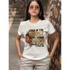 European sizes Women's Soft Fabric Inspirational Short Sleeve T-Shirt | "Even in the Midst of My Storm" Portrait Print, Crew Neck