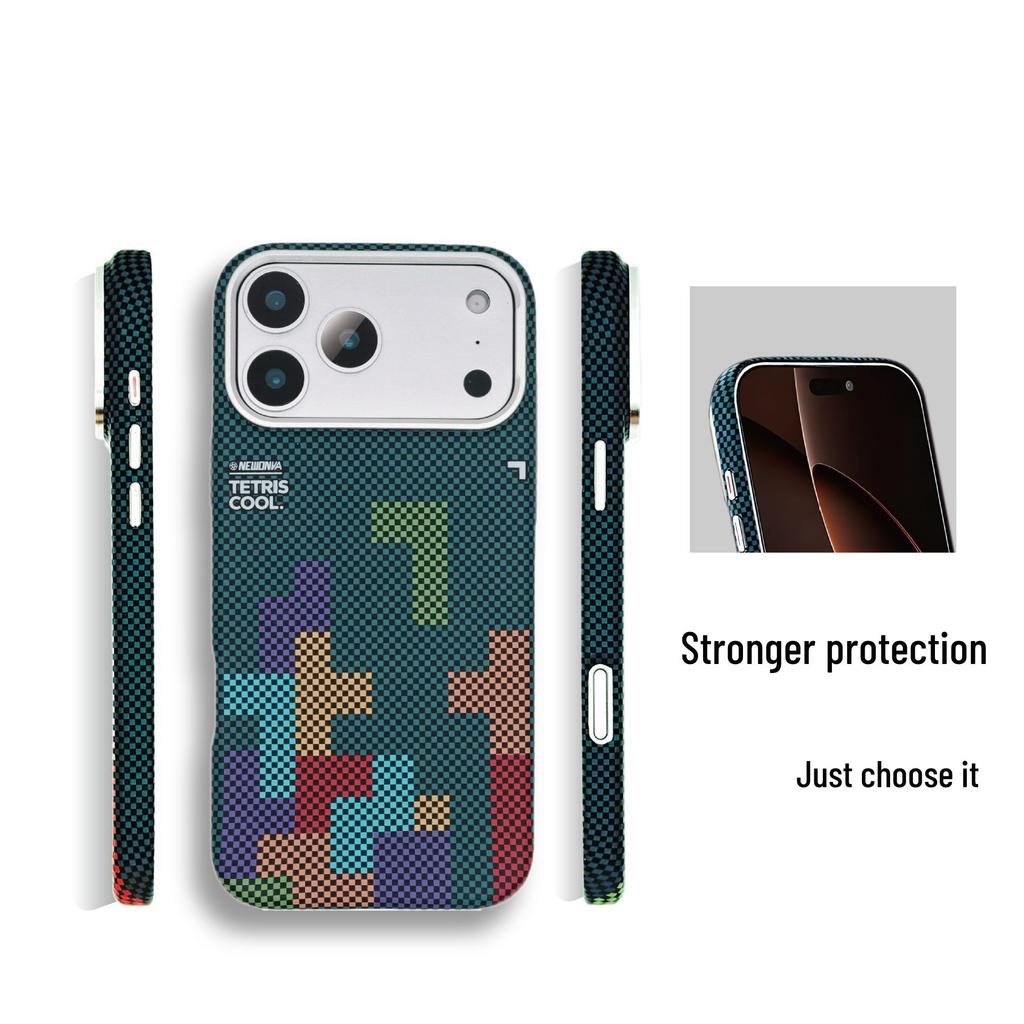 iPhone 17 Pro Max Tetris Kevlar Magnetic Hard Case S25 Ultra