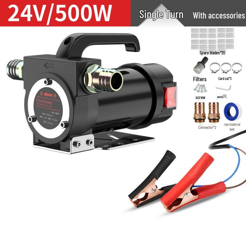 Electric Oil Extractor Pump - 12V/24V/220V Diesel Self-Priming Fuel Transfer Pump
