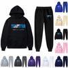 Conjunto de sudadera con capucha bordada y pantalones de manga larga de felpa para niños