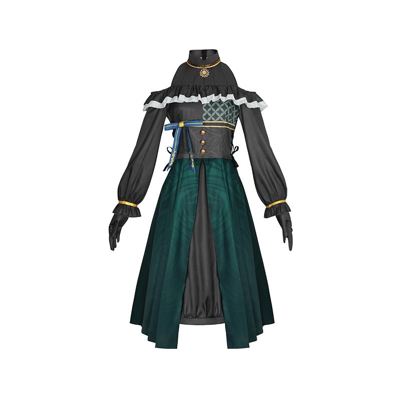 

Anime Game Project Sekai Pjsk Kusanagi Nene Otori Emu Tenma Saki Cosplay Costume Suit Green Dress Halloween Costume For Woman 2XL 60-65kg бежевий