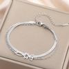 Dawapara Messianic Seal of Jerusalem Bracelet Jewish Star of David Menorah Religious Judaism Hanukkah Gifts Stainless Steel