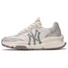 MLB Chunky Runner Synthetikleder Retro Laufschuhe Bequem Rutschfest Atmungsaktiv Niedrig geschnitten Dad Shoes Unisex Sneaker Grau 3ARNCRD4N-50GRS