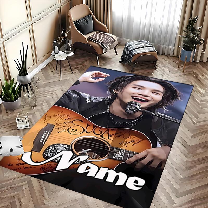Custom Personalization Jimin Area Rug - Perfect For Kitchen, Bathroom,Laundry Room Decor Large Size Available,Gift All Seasons