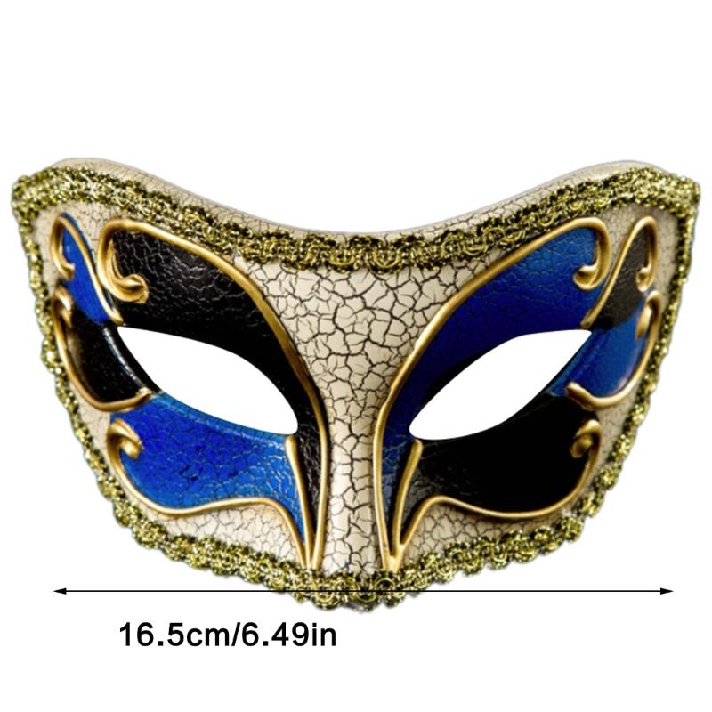 Masquerade Mask Halloween Mask Costume Decoration Half Face Mask for Women Men Halloween Masquerade Cosplay Party Proms