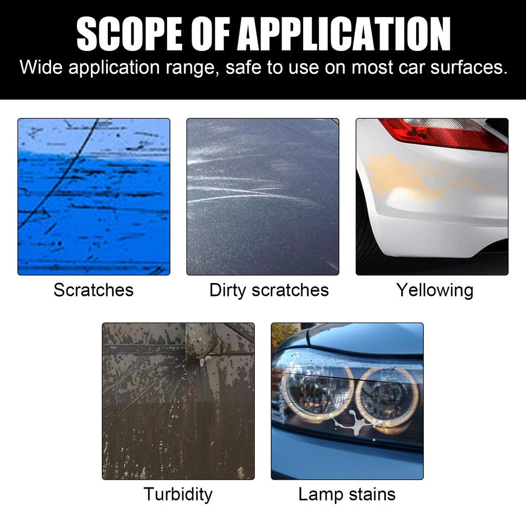 Homonth Car Body Grinding Compound  (120g+sponge)  Scratch Paint Care Auto Polishing Car Paste Polish