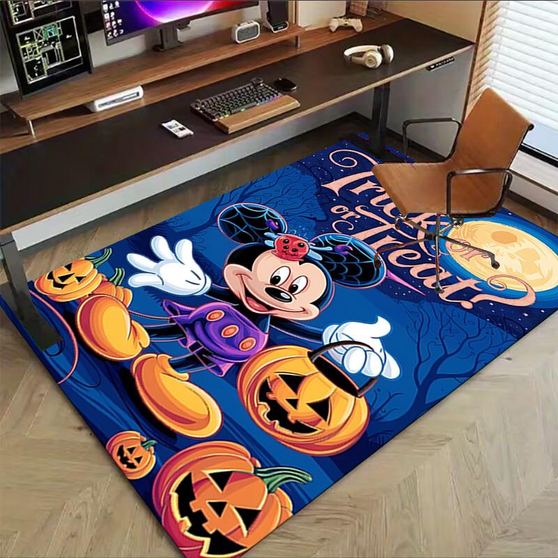 1pc Trick or Treat? Carpet Anti Slip Polyester Floor Mat for office.Bedroom