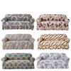 Floral Printed Elastic Sofa Cover With Skirt Hem Non-Slip Seat Cushion With Elastic Band All-Cover Couch Covers For All Seasons
