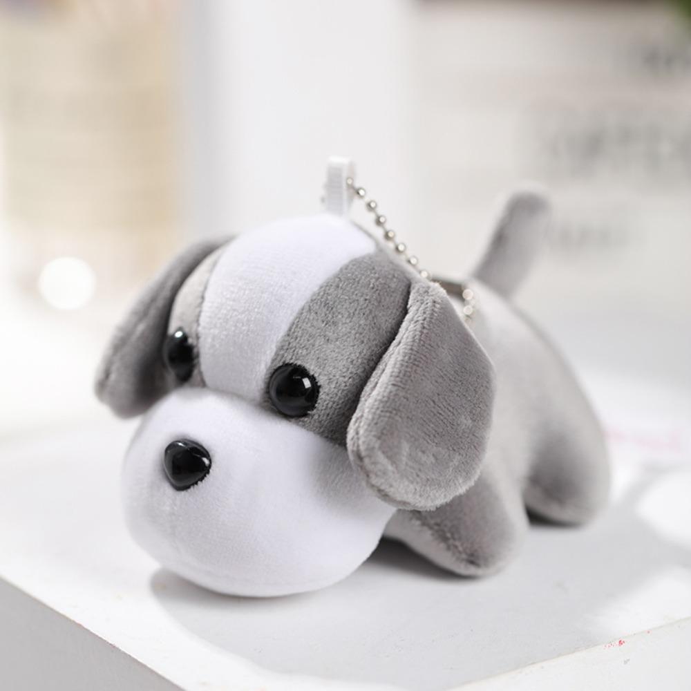 

Eco-Friendly Cute Puppy Plush Keyring Soft Plush Pendant Toys Personal Accessory серый