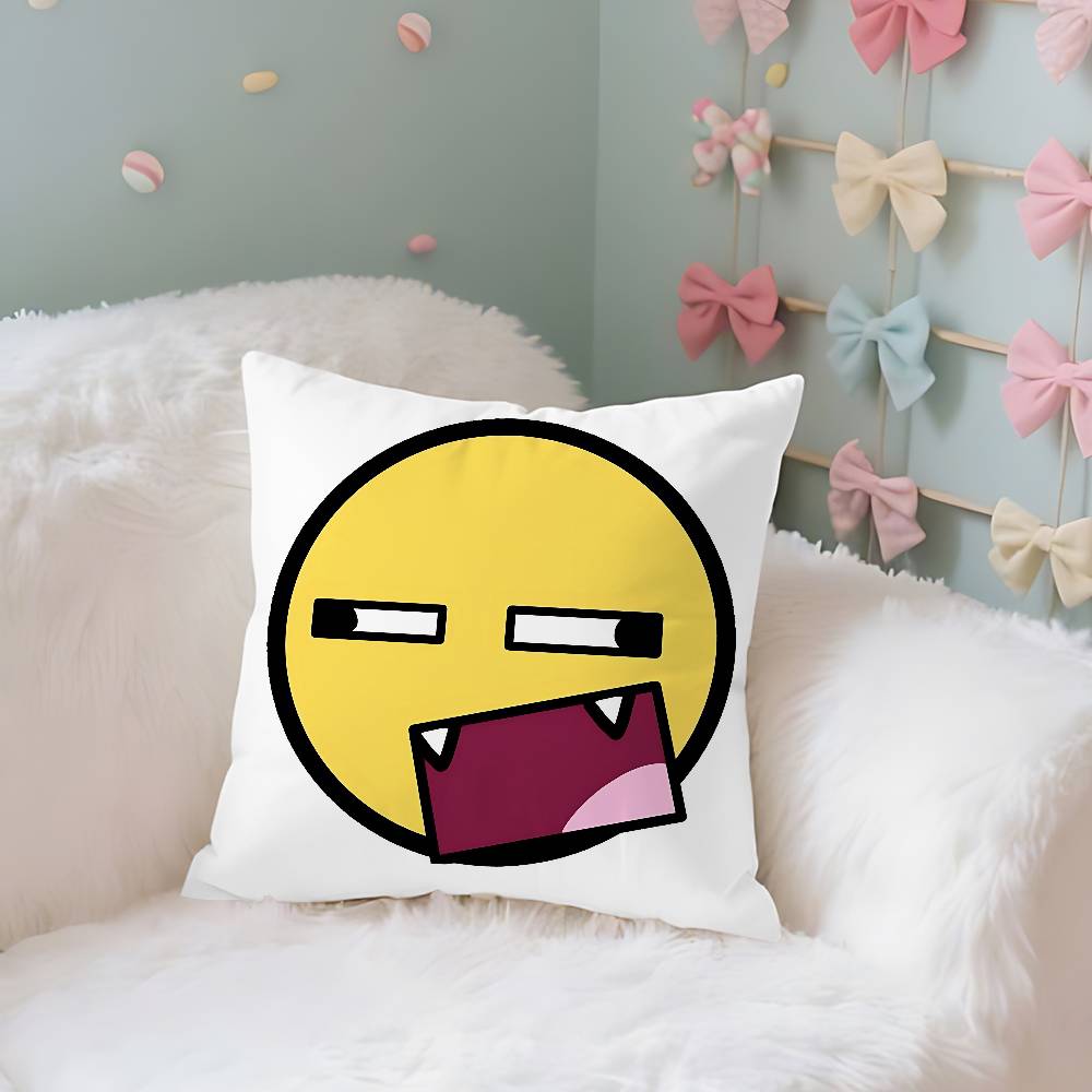 Funny EEpic Face Case Plush Fabric Soft Pillowcase Double Sided Print Cushion Cover Household Gifts