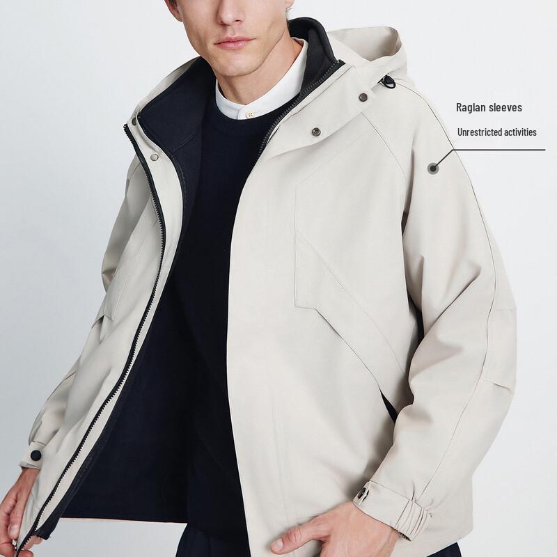 Navigare Men's 3-in-1 Outdoor Waterproof Hooded Jacket