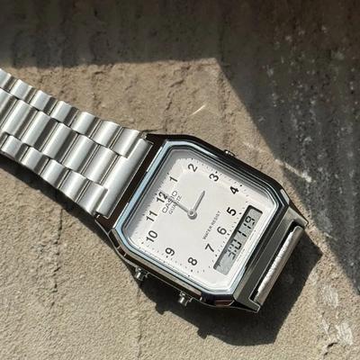 Cio AQ-230A-7B Universal Metal Vintage Digital Watch