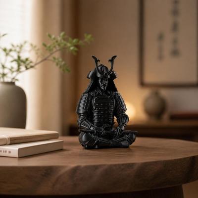 3D Printed Swordsman Figure Desk Ornaments Samurai Sculpture Ninja Statue  Office