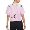 Jordan Essential Casual Sport Round Neck Short Sleeve T-Shirt Women Tops Pink DC2154-676