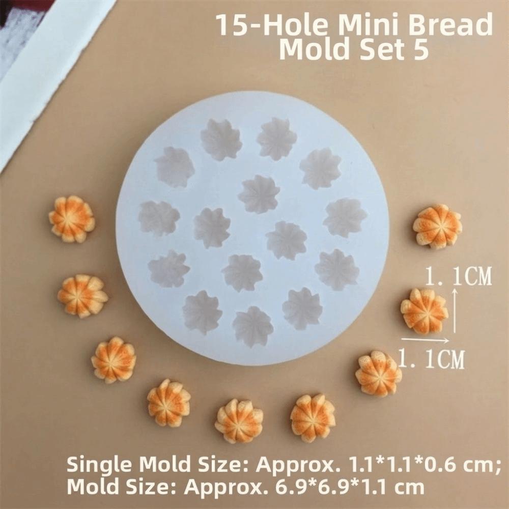 Reusable Cookie Shaped Mold Flexible Play Food Mold Baking Tool Resin Mold  Candy Making