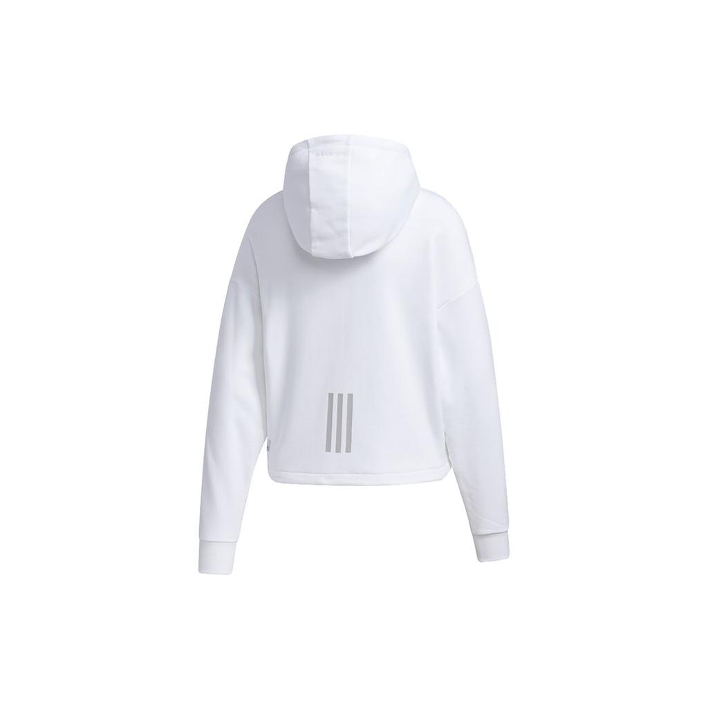 Adidas Neo Ss Nov Swh Letter Print Loose Fit Hoodie Women Tops White GL6066