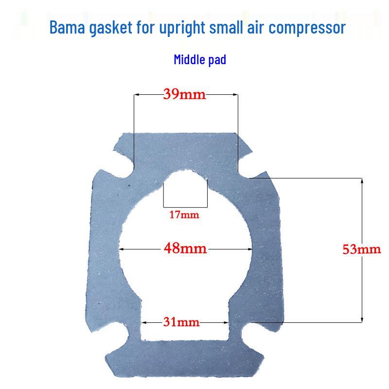 Ribao Air Compressor Piston Accessories: Paper Gasket, Cylinder Head, Liner, Asbestos Sealing Gasket