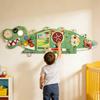 Dinosaur Wall Busy Board Educational Interactive Wood Activity Center for