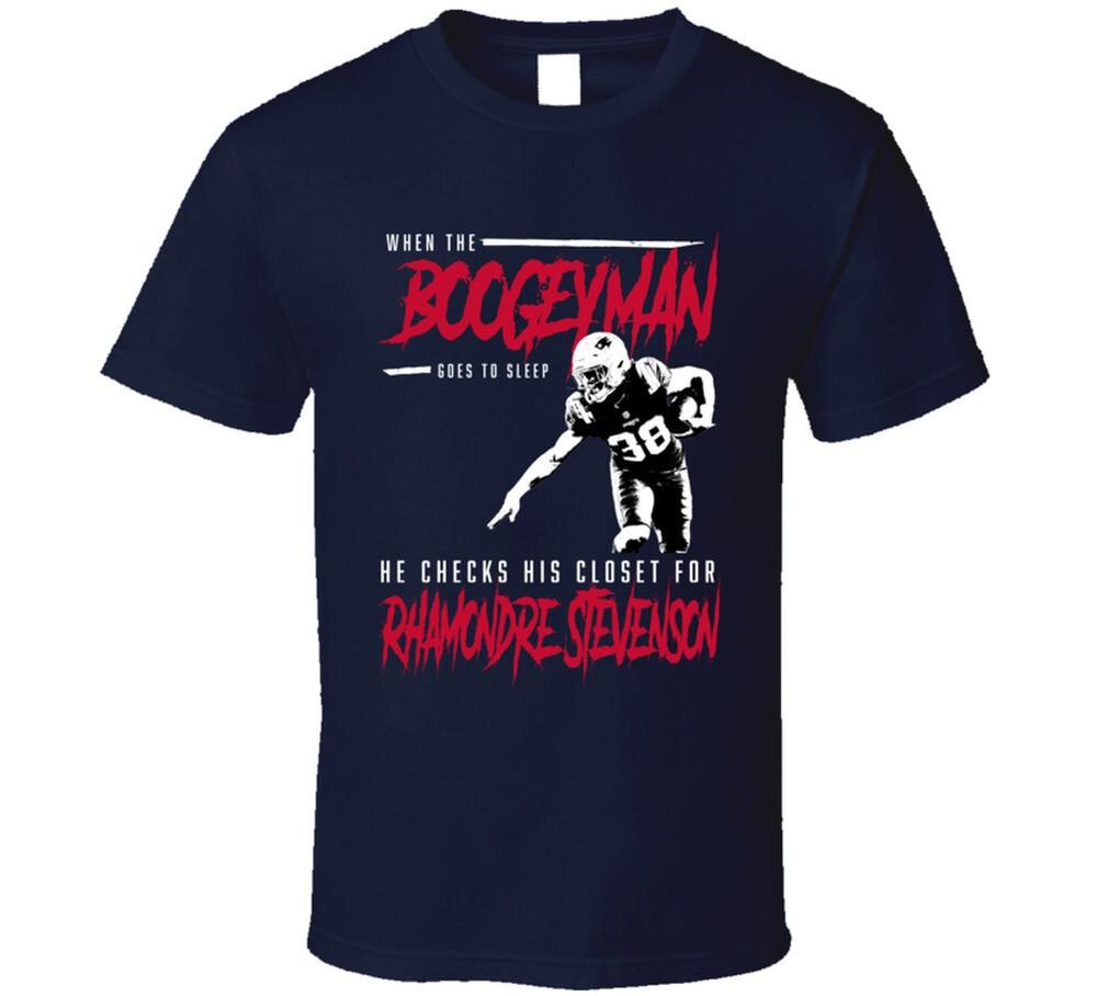 Rhamondre Stevenson Boogeyman New England Football Fan T Shirt Unisex T-Shirt XL