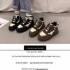 2025 Autumn/Winter Kids' Fleece-Lined High-Top Sneakers for Girls: Casual, Cozy, Dad-Style Shoes