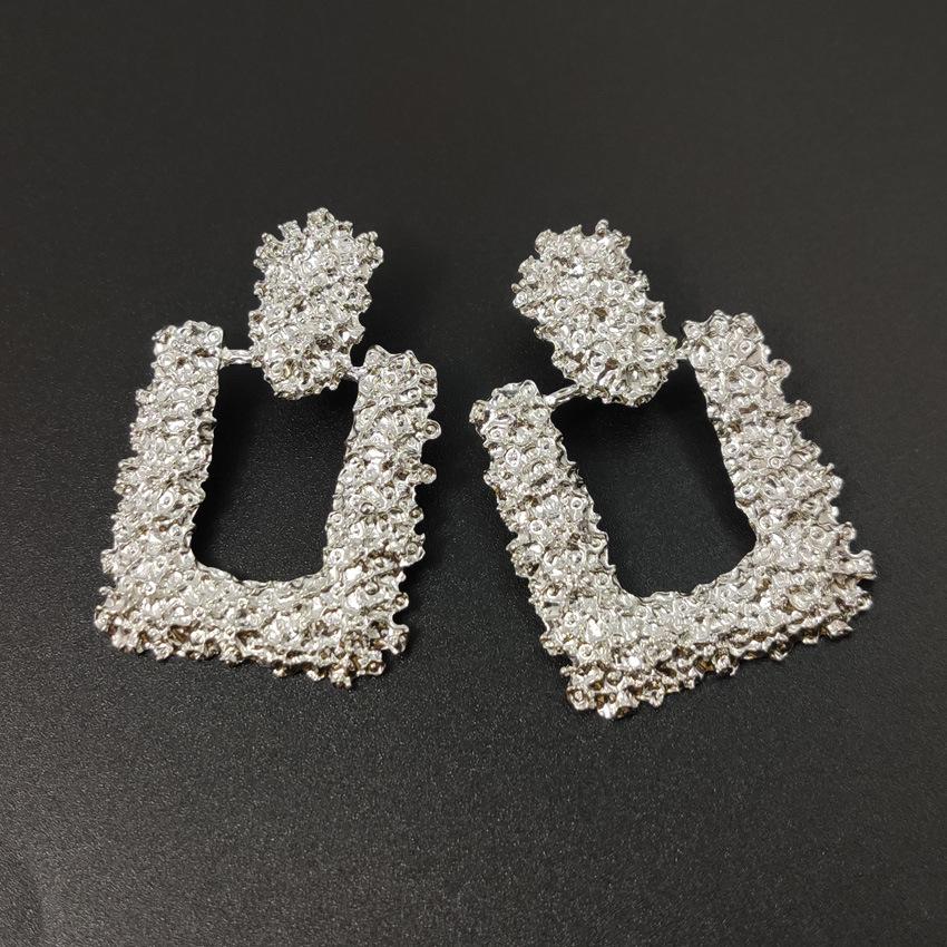 European & American Popular Alloy Geometric Earrings - Mixed Styles, One-Piece Dropshipping