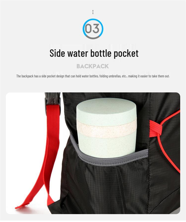 Wasserdichter Faltbarer Leichter Outdoor Rad- & Wanderrucksack