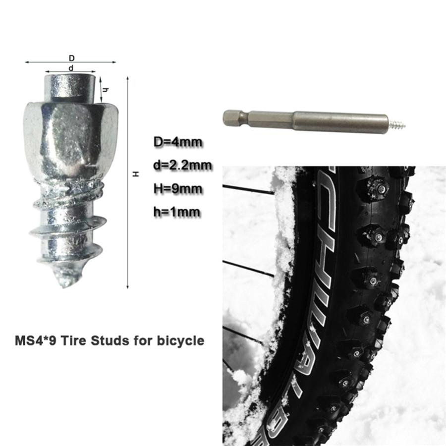 100 buc Mașină Motocicletă ATV 9mm Lanțuri de Zăpadă Antiderapante cu Țepi cu Kit de Unelte