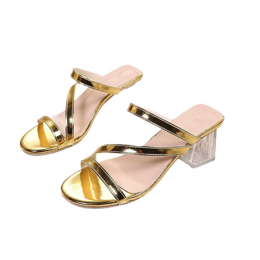 High-heeled Flip-flops - New Style Casual Chunky Heel Beach Women's Shoes Devotion