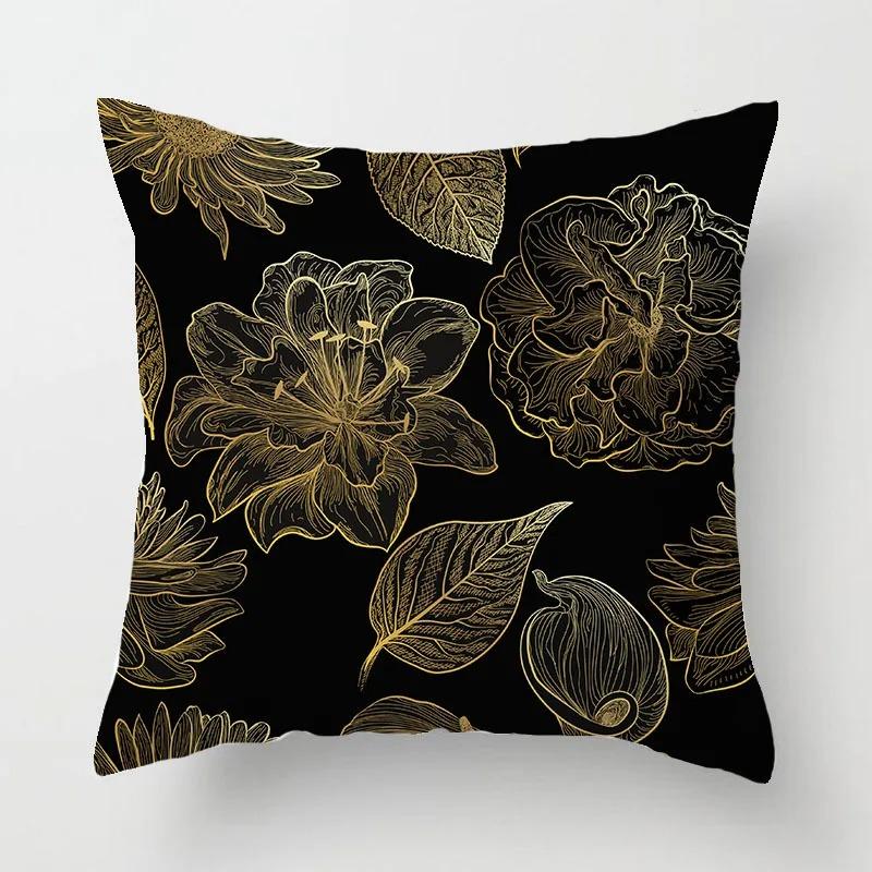 Flax Dandelion Maple Leaf Pattern Series Cushion Cover Sofa Pillow Cover Living Room Decor Nordic Cushion Cover Home Decor