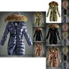 Long Ladies Womens Warm Jacket Hooded Puffer Coat Winter Casual Faux Fur